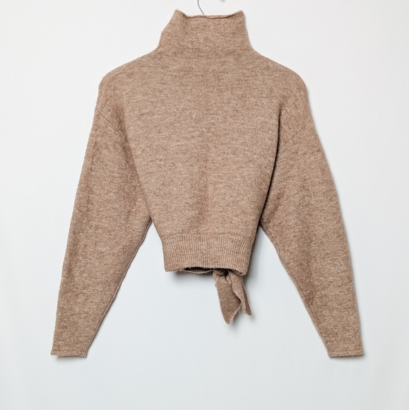 WILFRED Lorin Sweater Alpaca Wool Turtleneck Dusty Rose Pink XXS Aritzia - Picture 5 of 10